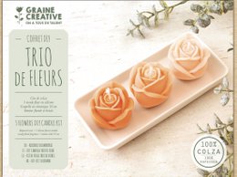 KIT CANDELE CON TRE FIORI