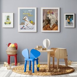 Poster - Monkey and horse