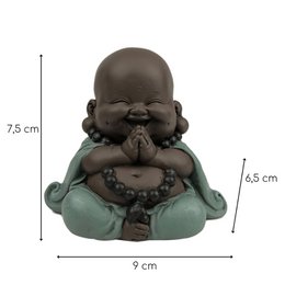Statue Mini Bouddha Rieur Porte Bonheur – Décoration Zen et Feng Shui – Pour Créer une Ambiance Relaxante et Spirituelle – Idée Cadeau Originale