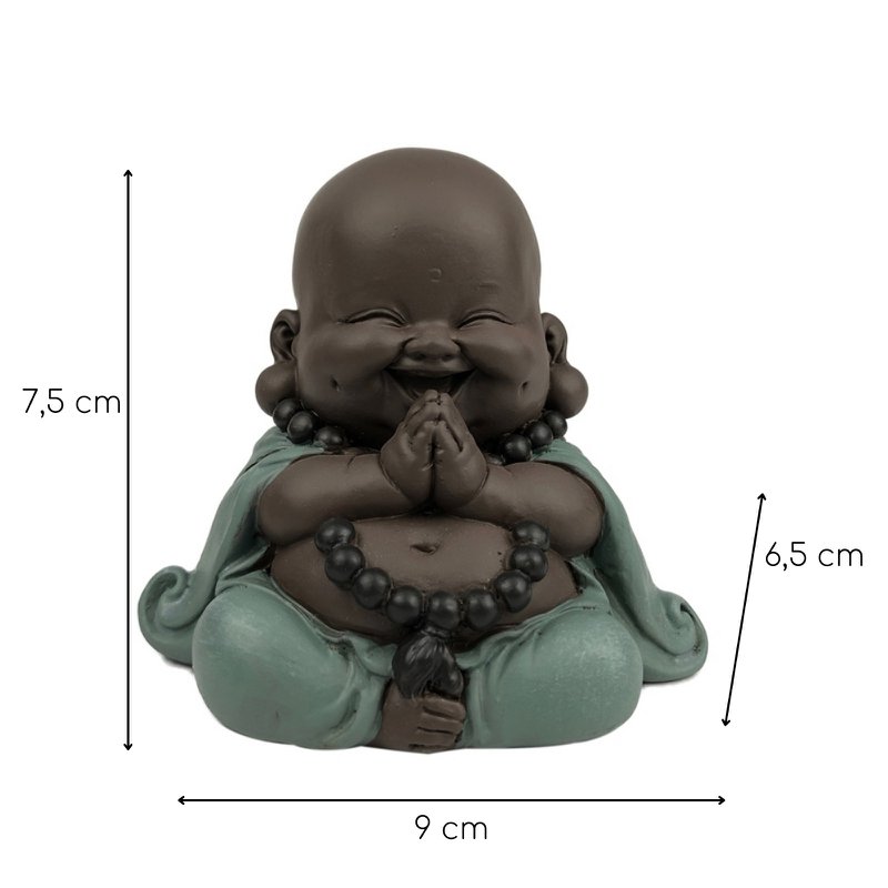 Statue Mini Bouddha Rieur Porte Bonheur – Décoration Zen et Feng Shui – Pour Créer une Ambiance Relaxante et Spirituelle – Idée Cadeau Originale