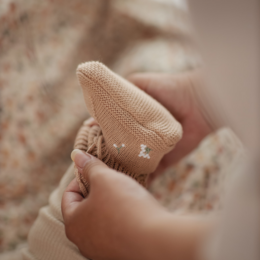 Booties - Althea - Flower on Nude