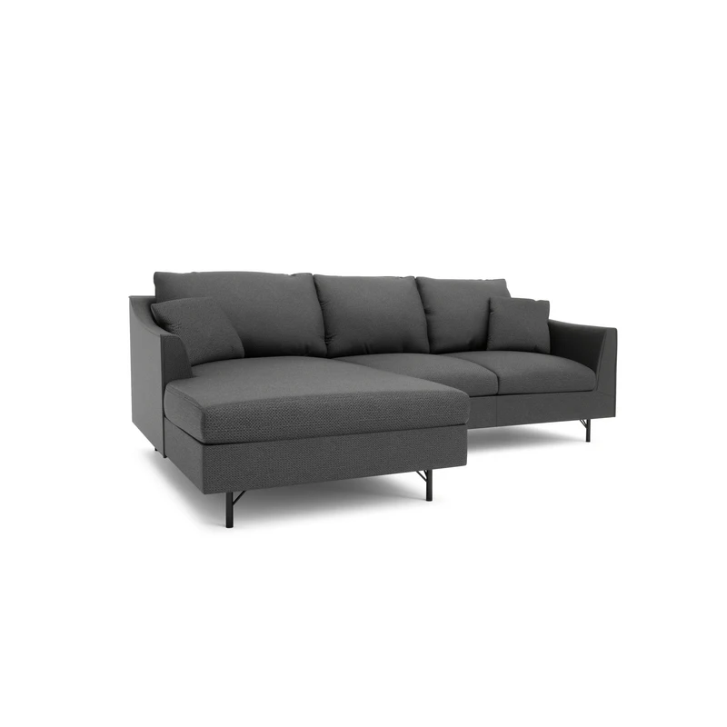 4-Seater Left Corner Sofa ALFAMA - Dark Grey