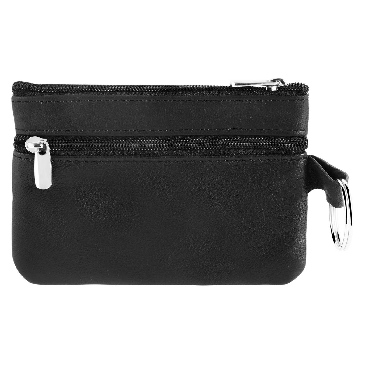 Portachiavi Excellence in vera pelle, colore nero