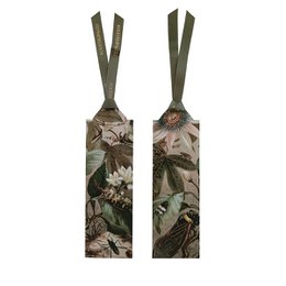 Bookmarks - 80 pieces green ribbon with display