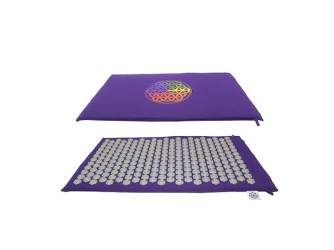 Acupressure/ Shakti Mat Purple With Grey Spike (Flower Of Li