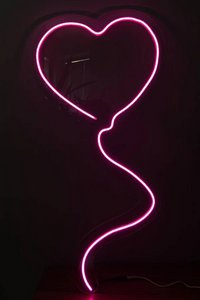 Heart Balloon Neon Light