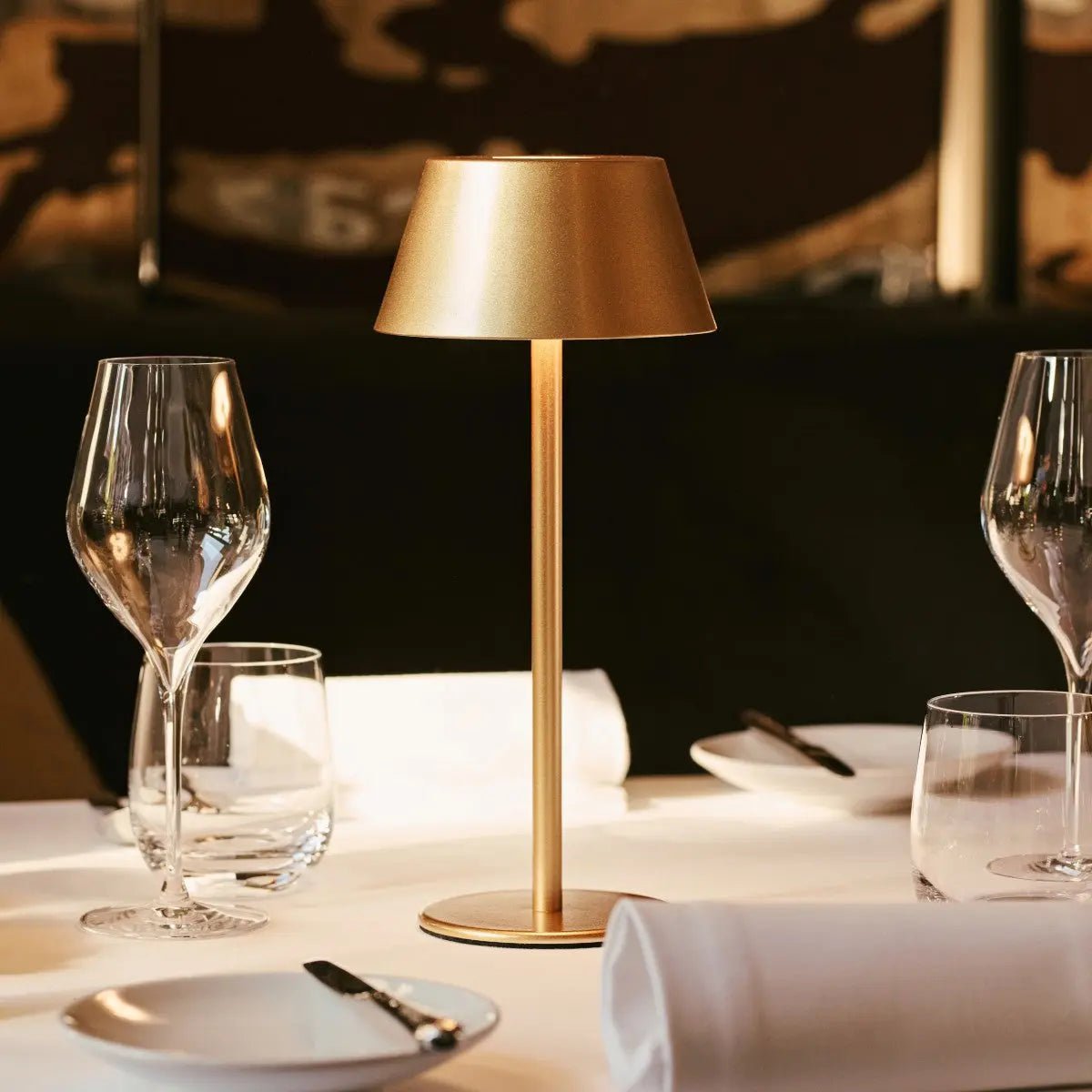 Milou Gold Rechargeable Table Lamp