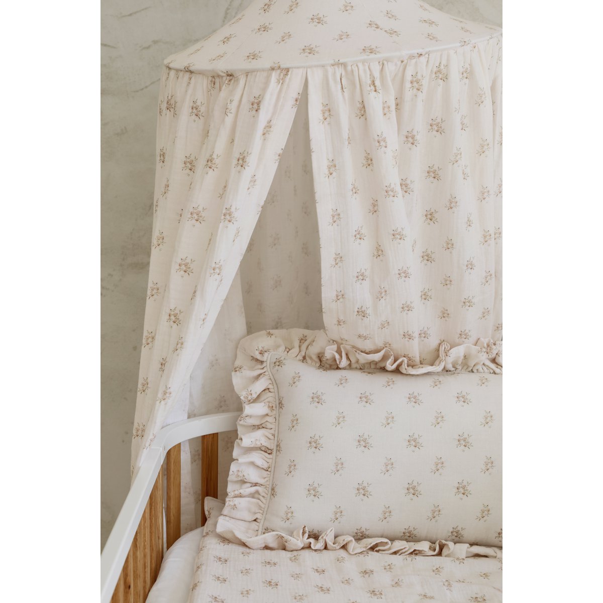 Muslin canopy "Boho Flowers"