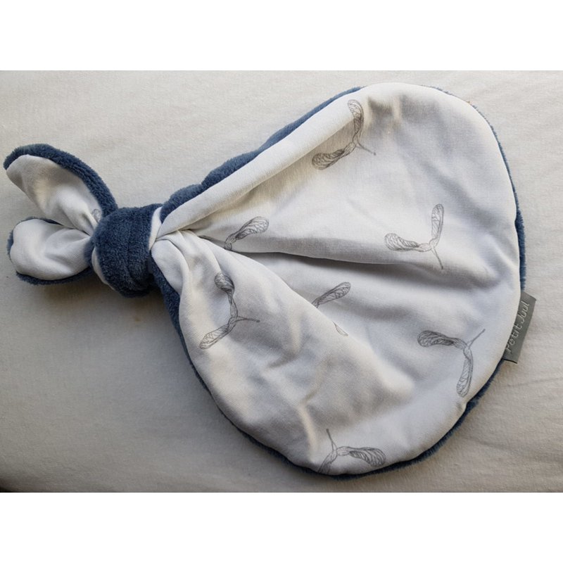 Bottone coniglio elica azzurro