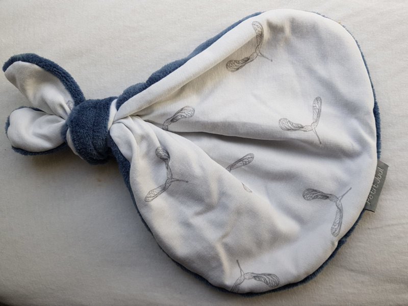 Bottone coniglio elica azzurro