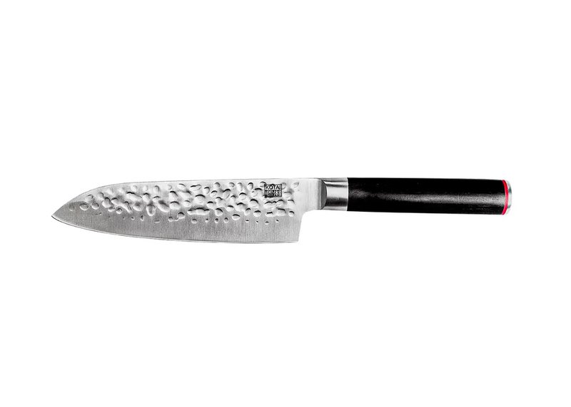 Cuchillo - Santoku con bambú Saya y caja de bambú - Hoja de 180 mm