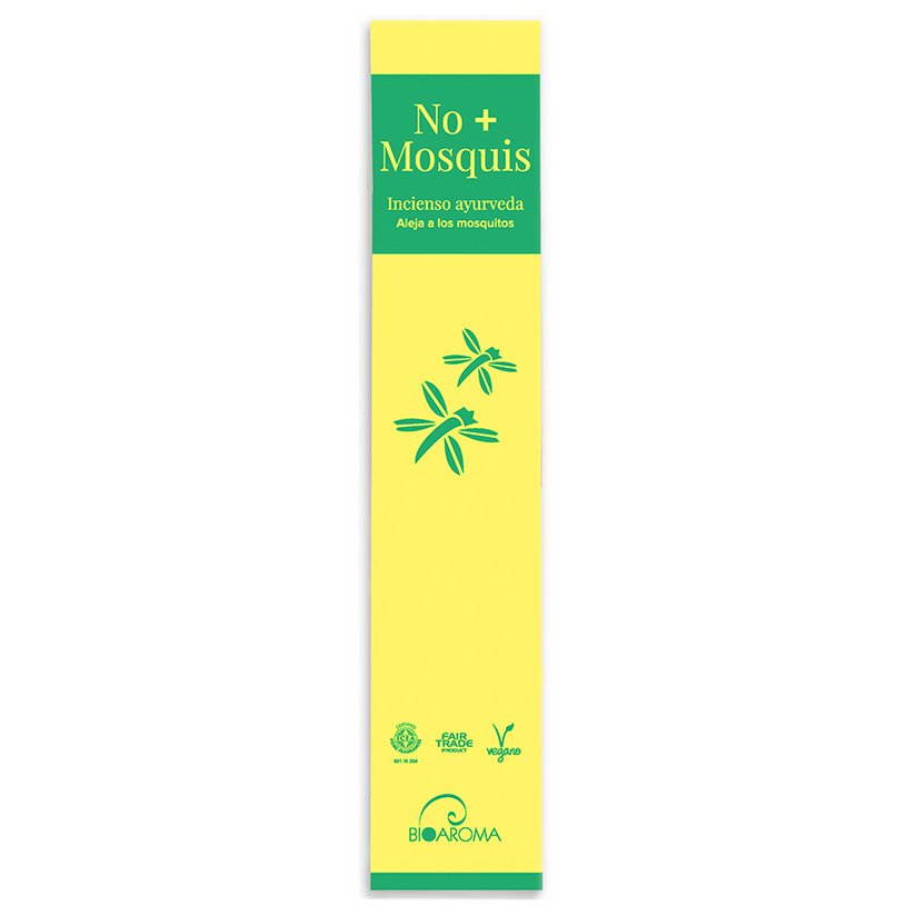 Incienso ecológico certificado BioAroma Repelente de mosquitos . Ayurveda . Comercio Justo. Zero Waste. 12 varillas. Copy 1
