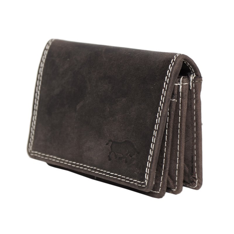 Cartera Mujer Mini Buffalo Leather - Cartera Mujer Extra Pequeña En 3 Colores Buffalo Leather