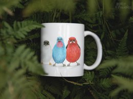 Keramische mok, Zuid -Amerikaanse vogels, grappige mokken, dierenmok