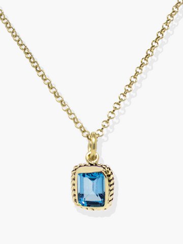 Luccichio Blue Topaz Necklace