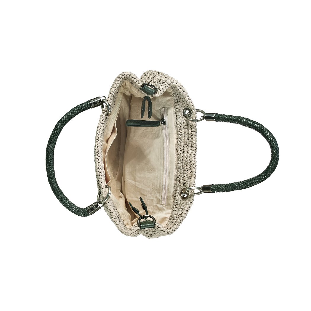 SEABREEZE TOTE raffiabastgrijs