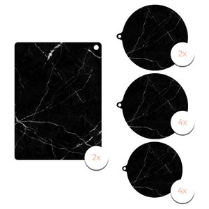 Induction protectors - Marble, 12 pieces