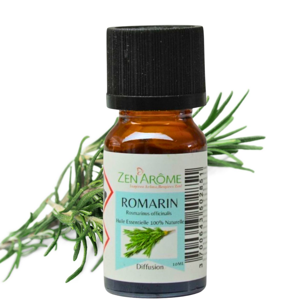 Etherische olie - Rozemarijn - 10 ml - Gebruik voor diffusie - Verpakt in Frankrijk