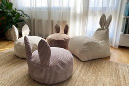 BUNNY S Beanbag, Corduroy, Lincoln 61 Pink