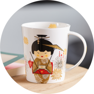 Thee- en koffiemok CUPTI Geisha Gold