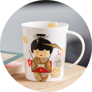 Thee- en koffiemok CUPTI Geisha Gold