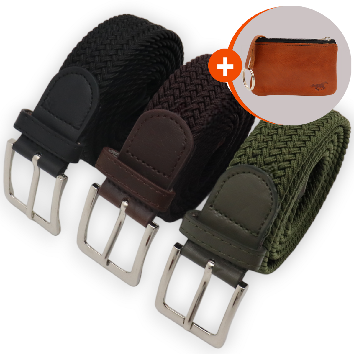 Cinturones elásticos Safekeepers - Cinturón elástico - cinturones elásticos - cinturón hombre - cinturones mujer - 3 Piezas