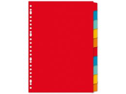 Tab Kangaro A4 blank recycled manila cardboard 180grs 23r. 10pcs assorted