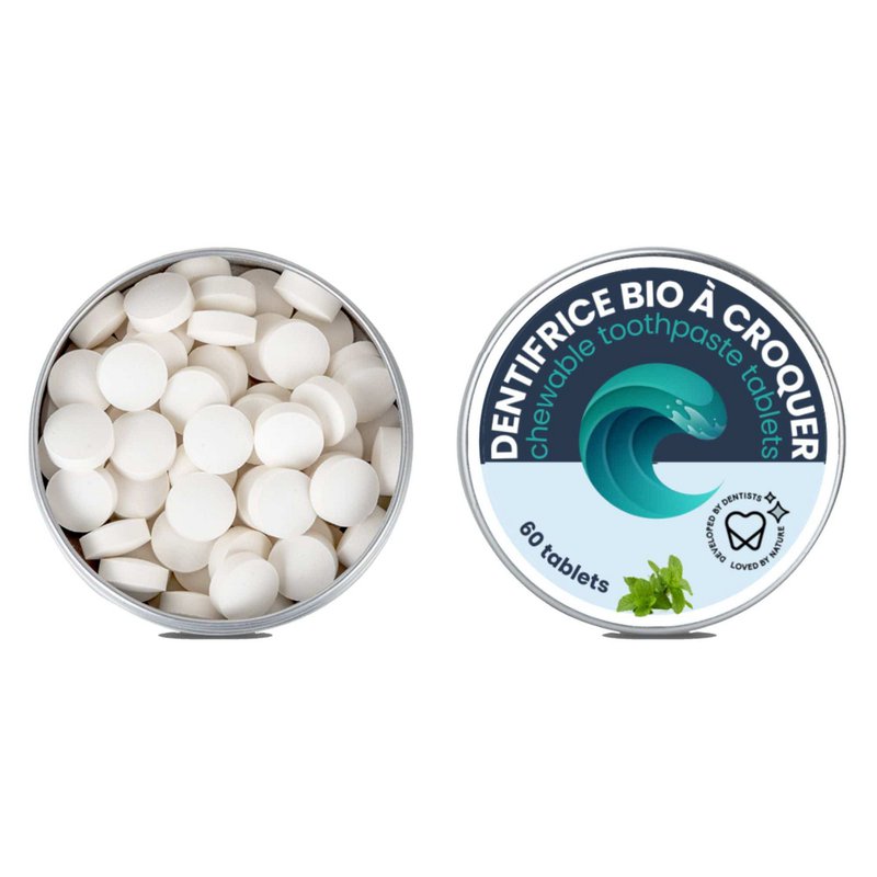 Solid toothpaste in chewable tablets - Mint flavor