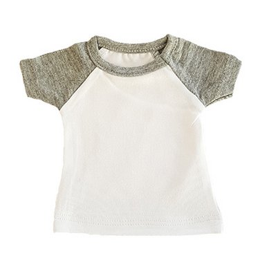 T-shirtsz Mini-T-Shirt weiß/grau