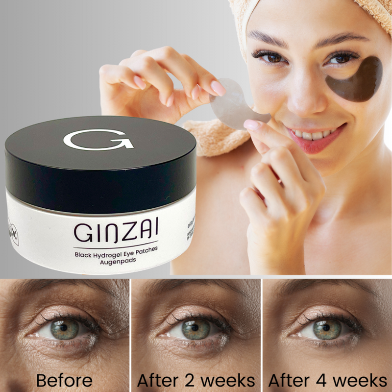 Black Hydrogel Eye Patches with Ginseng
