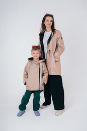 børn softshell jakke beige