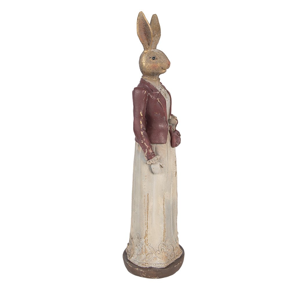 Decoration Statue Rabbit 9x9x35 cm Brown Plastic