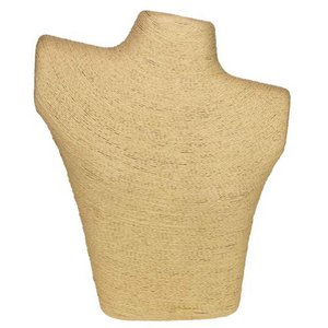 Schmuckbüste Sisal, 29x25cm, Natur