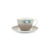 Cup & Saucer Blushing Birds Khaki 280ml