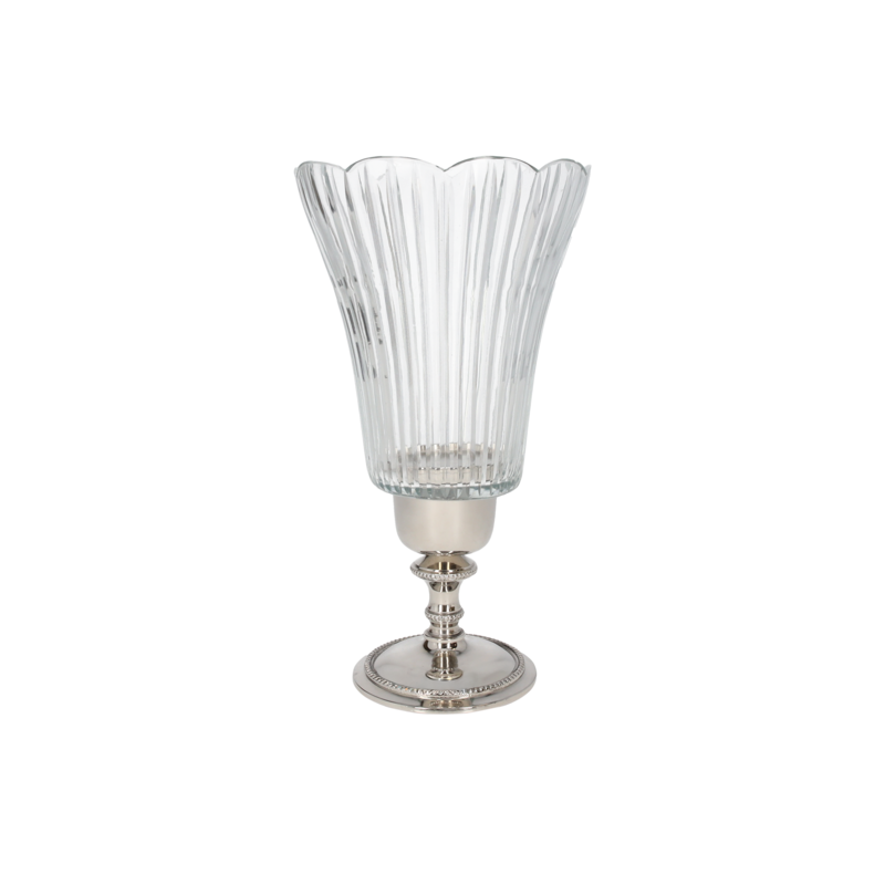 Crystal cup candle holder 26x14 cm