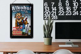 Blikskilt, der siger 20x30cm gør dig dum. Jeg er ligeglad