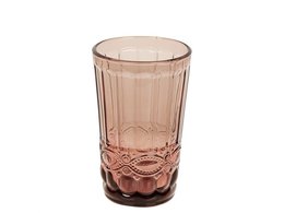 VASO VIDRIO ROSA (320 ML) HM842314