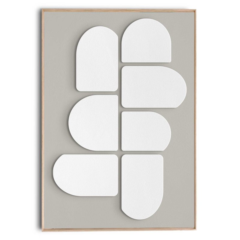 Maleri 3D Art Relief Art Organic Balance 100x70