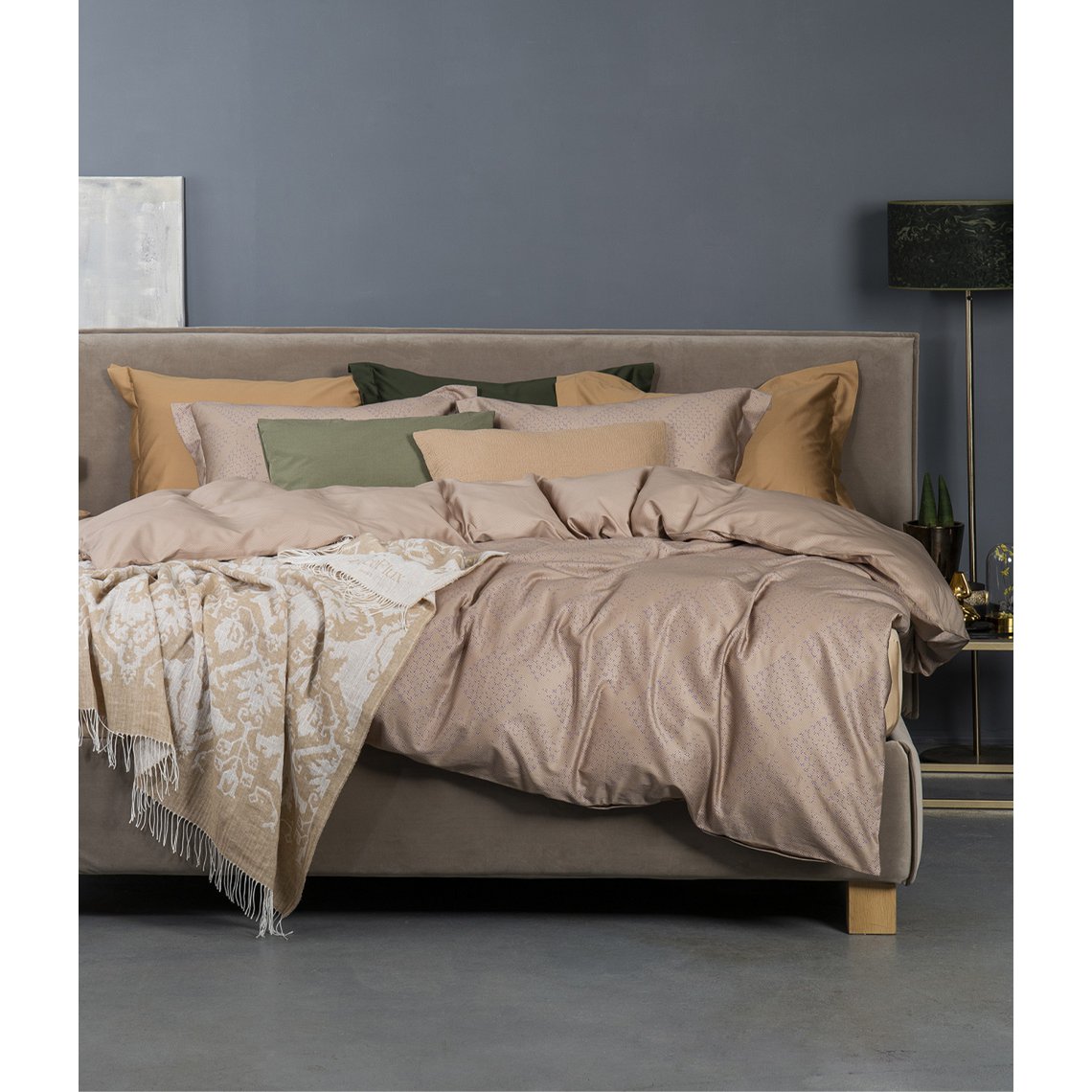Bed Linen Set Mesh Mesh Beige/Mesh Back Beige