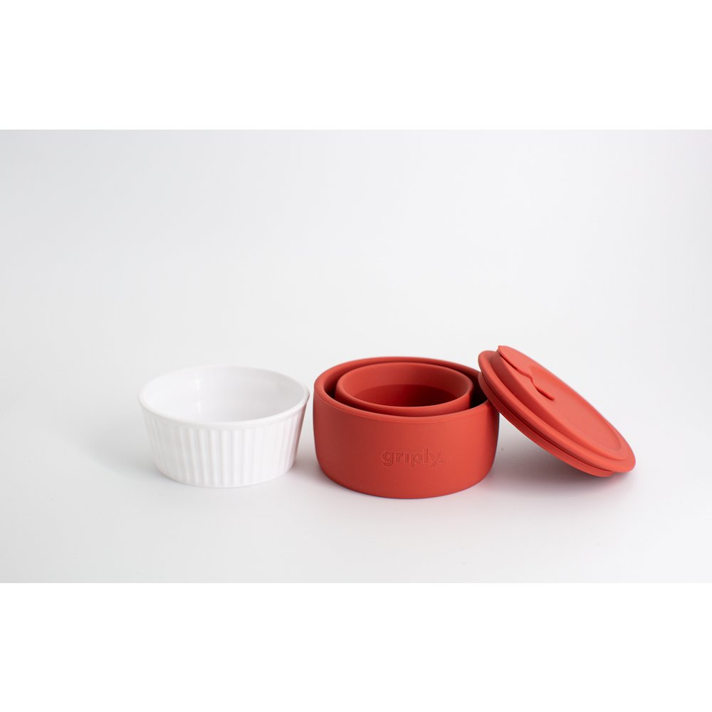 Griffige, faltbare Kaffeetasse – Rot – 355 ml