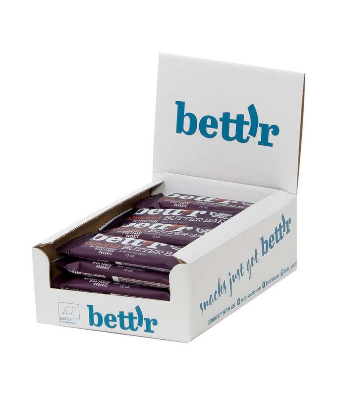 Almond Butter Bar, organic, Bett'r, 30g