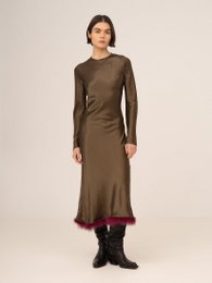 Robe Plume Marron Elfe
