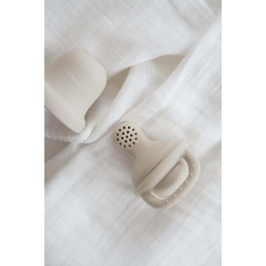 Silikone babyfoder - Oyster Beige