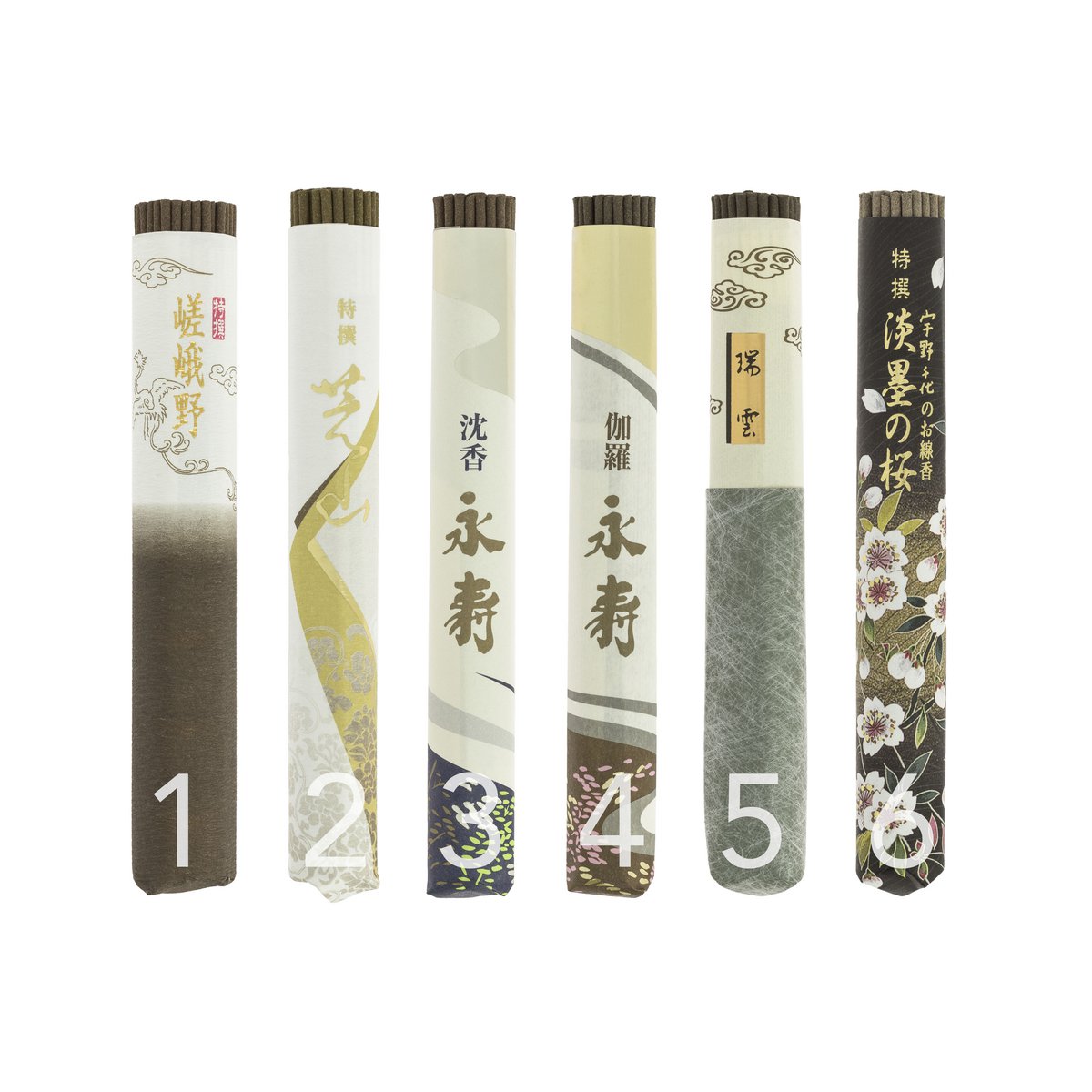 Christmas gift - 6x Japanese quality incense – all scents