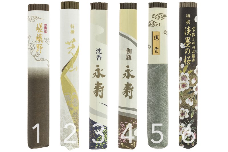 Julegave - 6x japansk kvalitetsrøgelse - alle dufte