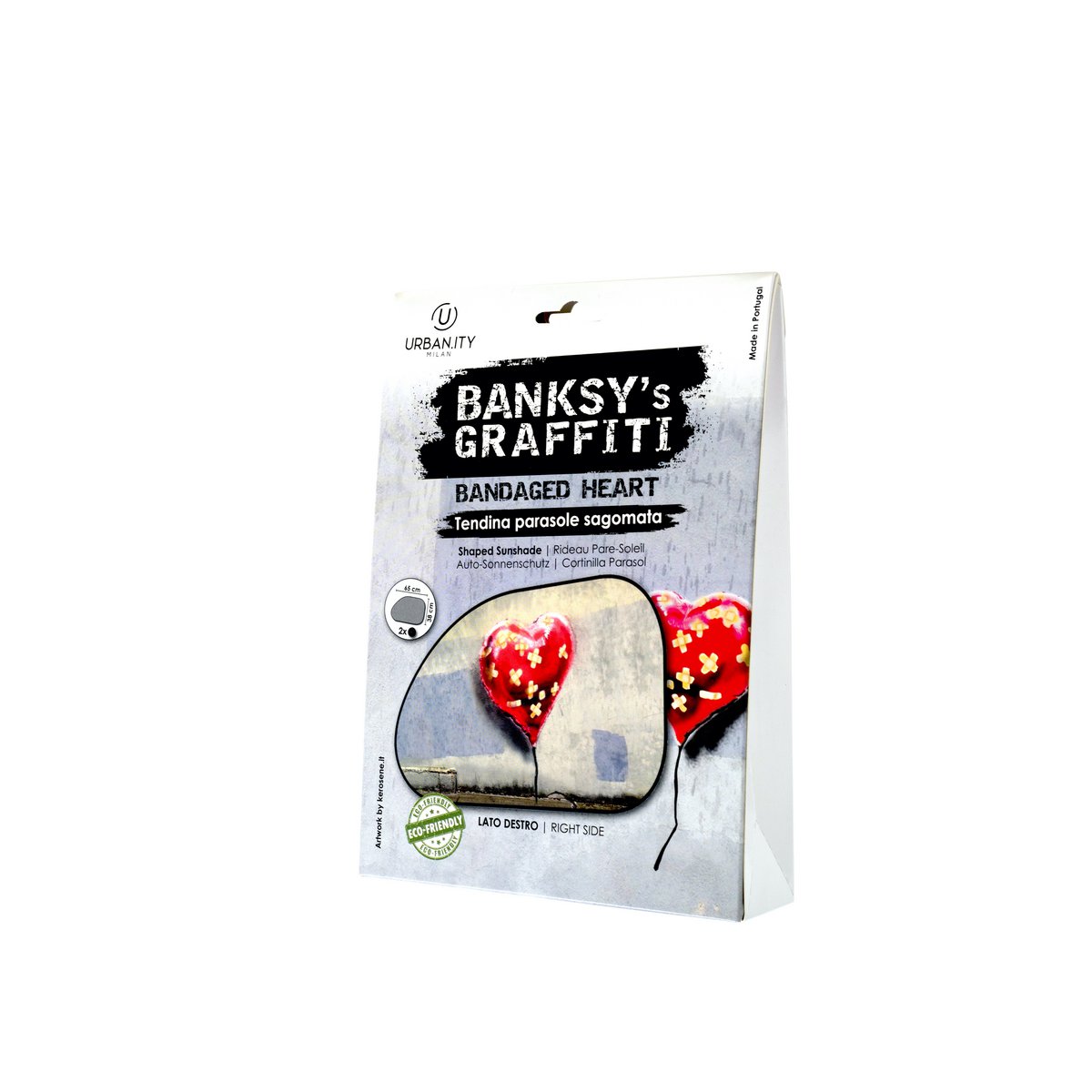 Banksy Tendina Auto Sagomata (68x38cm) - Bandaged (lato dx)
