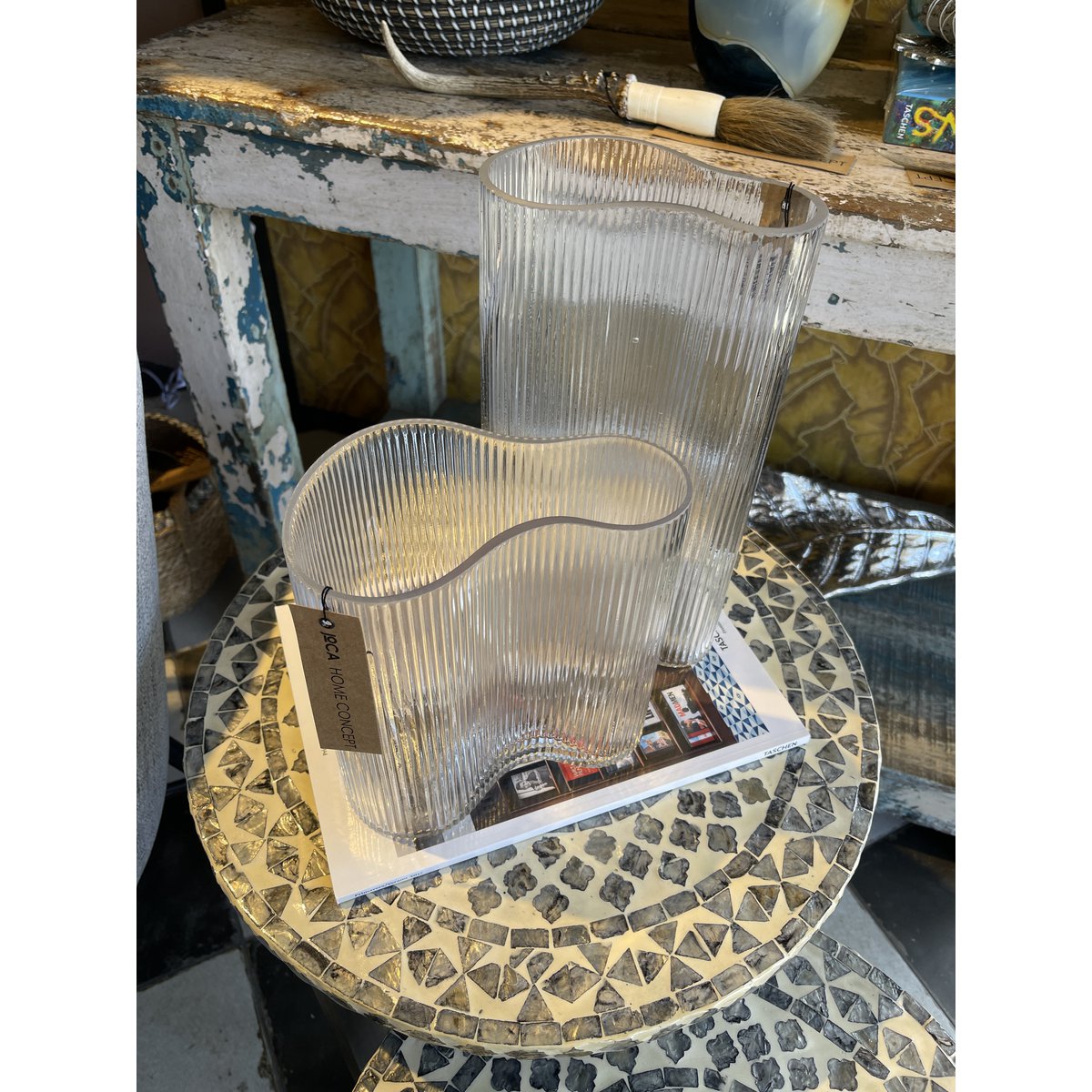 MIST SERIES TALL CLEAR VASE