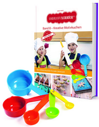Cuisine de tasse à toute épreuve - cuisine à motif créatif (volume 8), y compris tasse à mesurer 5 couleurs
