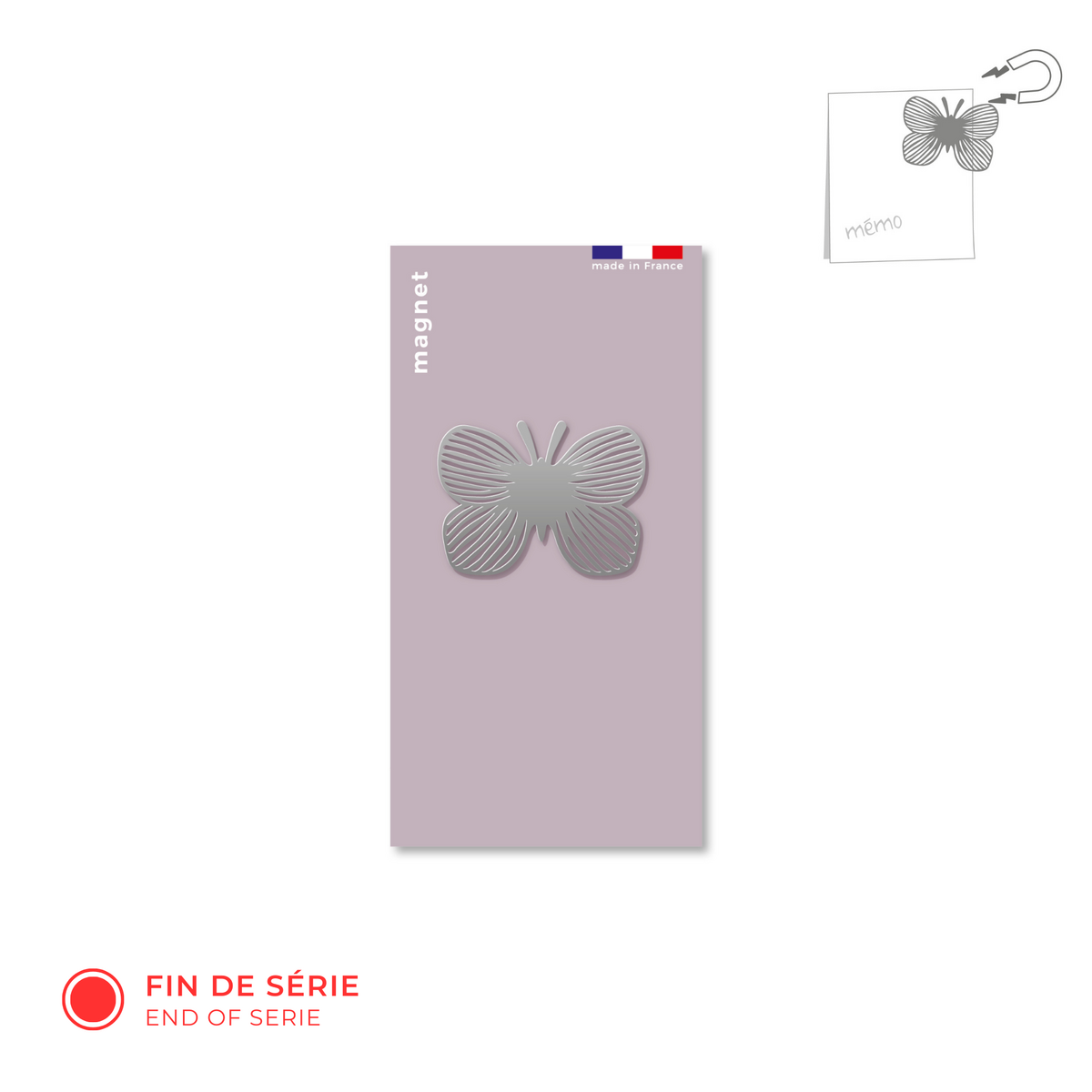 Motyl metalowy magnes
