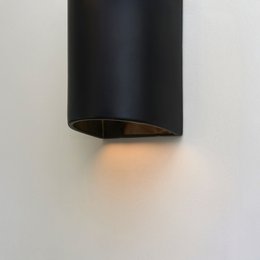 Ceramic wall lamp - Matte black